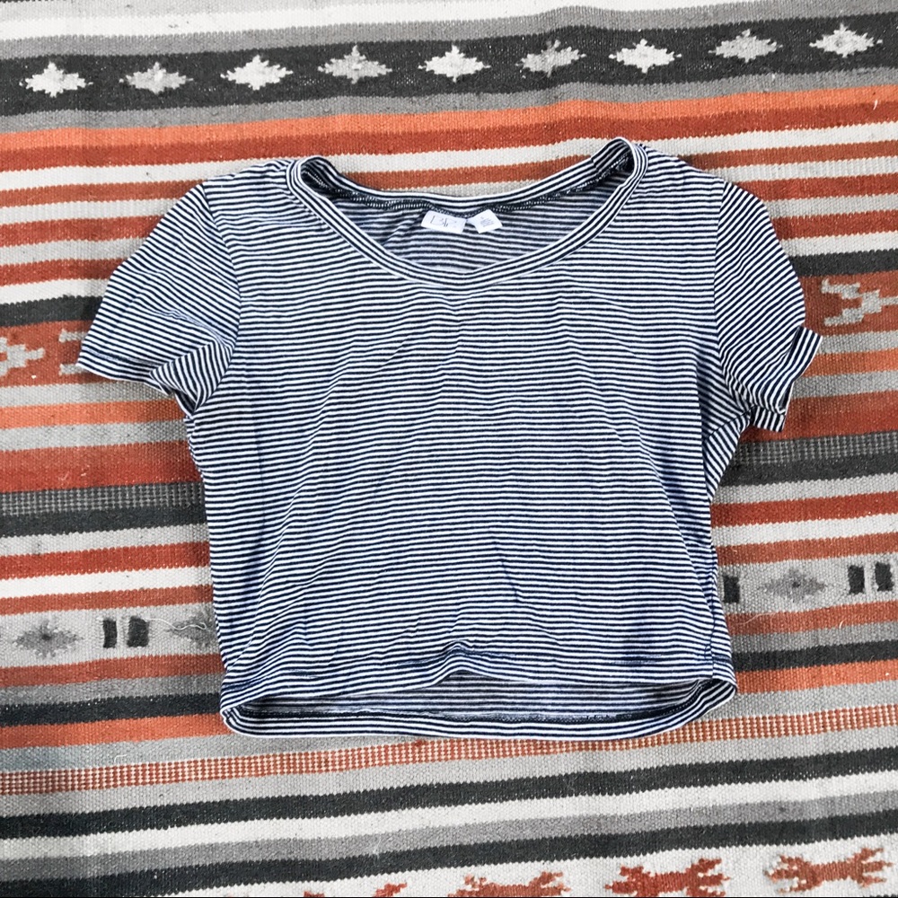 BP striped crop top